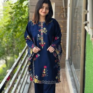 2 Piece Women's Stitched Embroidere suit